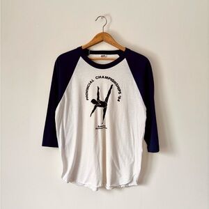 1980’s Provincial Championships Gymnastics” 3/4 Sleeve Shirt